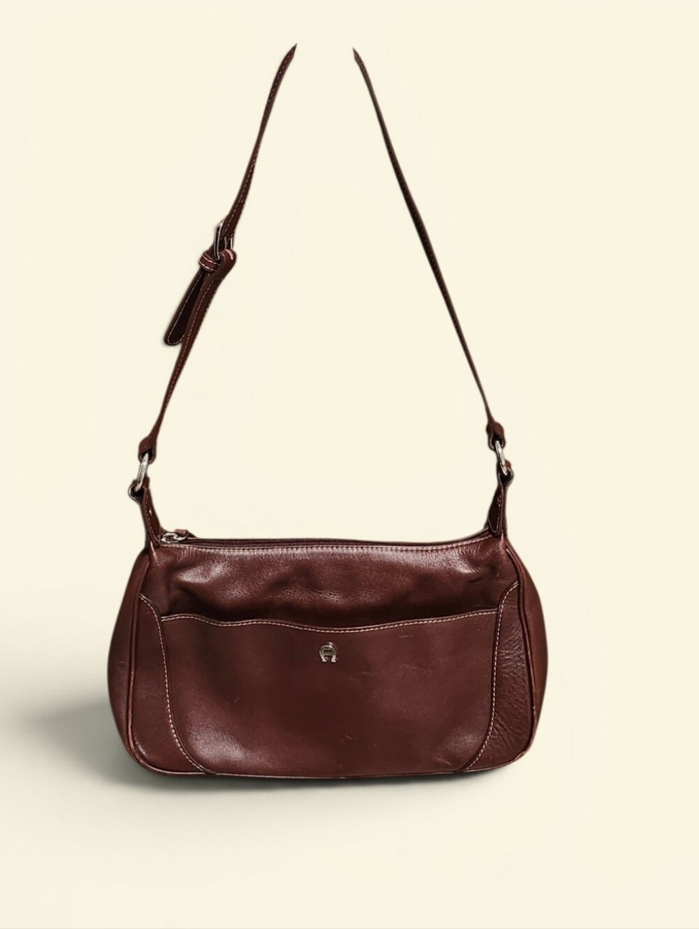 Vintage Etienne Aigner Vintage Leather Shoulder Purse Bag Red/ Burgundy/Oxblood